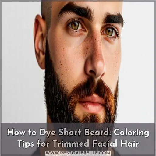 how to dye short beard