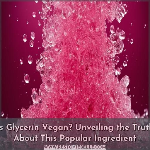 is glycerin vegan is glycerin vegan