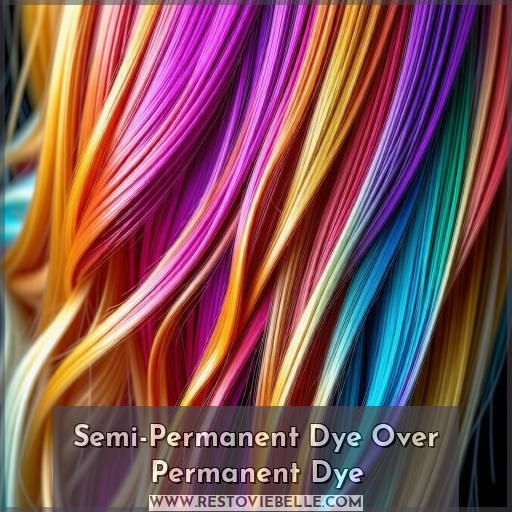 Semi-Permanent Dye Over Permanent Dye Semi-Permanent Dye Over Permanent Dye