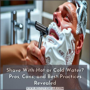 should you shave with hot or cold water