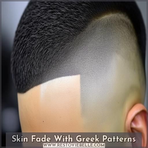 Skin Fade With Greek Patterns Skin Fade With Greek Patterns