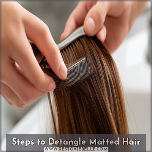 Steps to Detangle Matted Hair Steps to Detangle Matted Hair