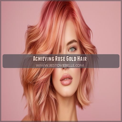 Achieving Rose Gold Hair Achieving Rose Gold Hair