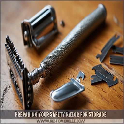 Preparing Your Safety Razor for Storage Preparing Your Safety Razor for Storage