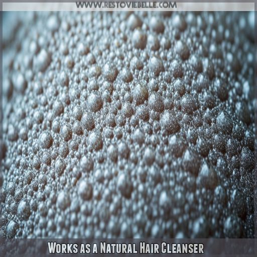 Works as a Natural Hair Cleanser Works as a Natural Hair Cleanser