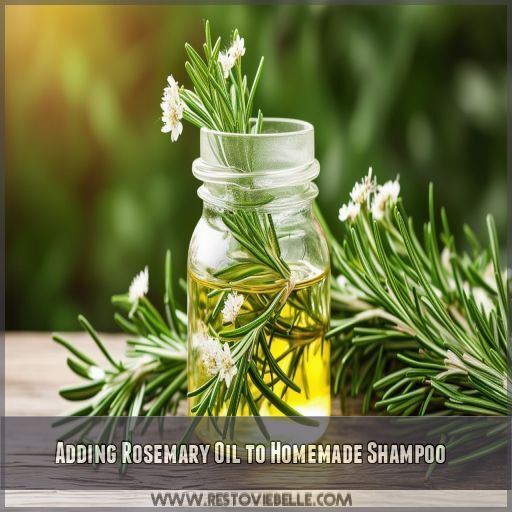 Adding Rosemary Oil to Homemade Shampoo Adding Rosemary Oil to Homemade Shampoo