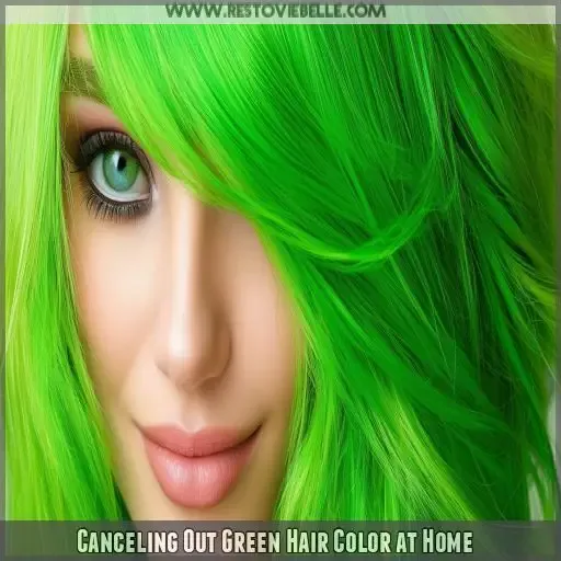 Canceling Out Green Hair Color at Home