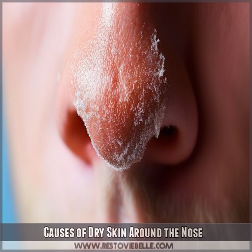 Causes of Dry Skin Around the Nose Causes of Dry Skin Around the Nose