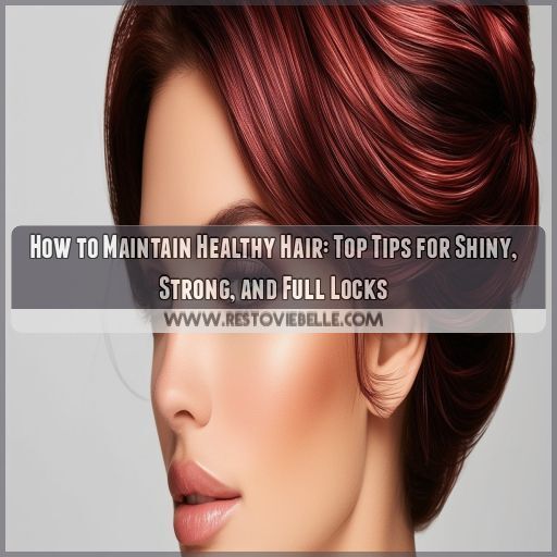 how to maintain healthy hair how to maintain healthy hair