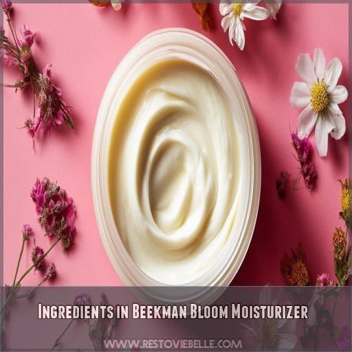 Ingredients in Beekman Bloom Moisturizer Ingredients in Beekman Bloom Moisturizer