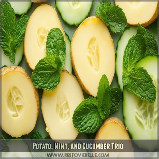 Potato, Mint, and Cucumber Trio Potato, Mint, and Cucumber Trio