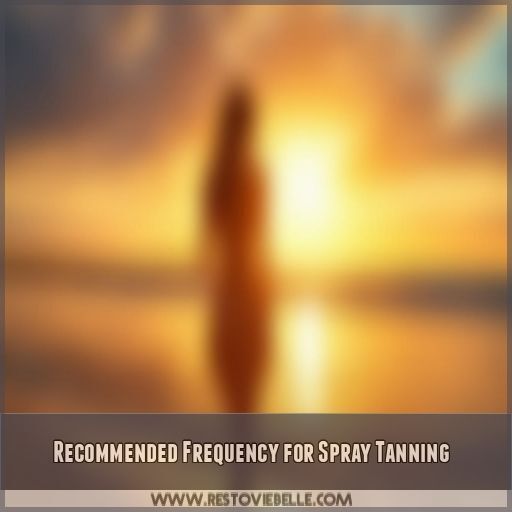 Recommended Frequency for Spray Tanning Recommended Frequency for Spray Tanning