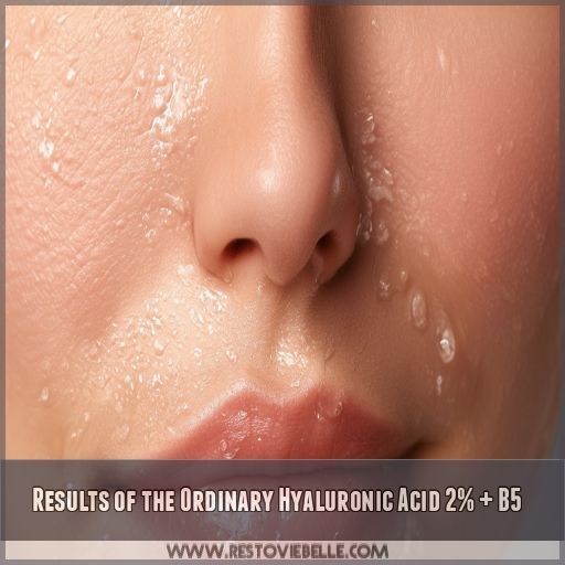 Results of the Ordinary Hyaluronic Acid 2% + B5 Results of the Ordinary Hyaluronic Acid 2% + B5