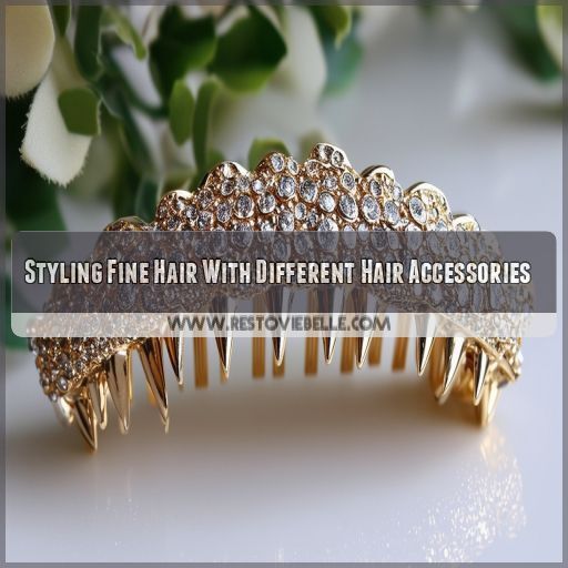 Styling Fine Hair With Different Hair Accessories Styling Fine Hair With Different Hair Accessories