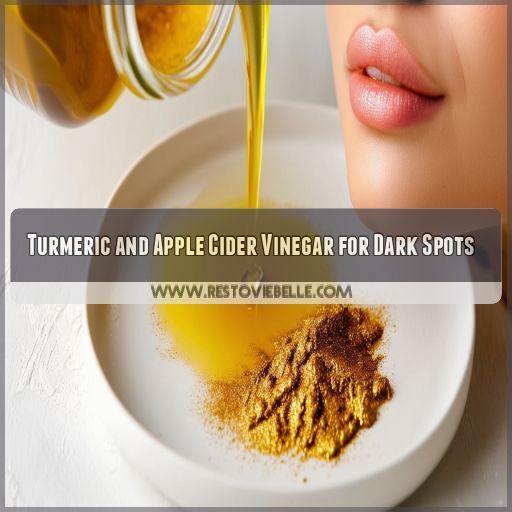 Turmeric and Apple Cider Vinegar for Dark Spots Turmeric and Apple Cider Vinegar for Dark Spots