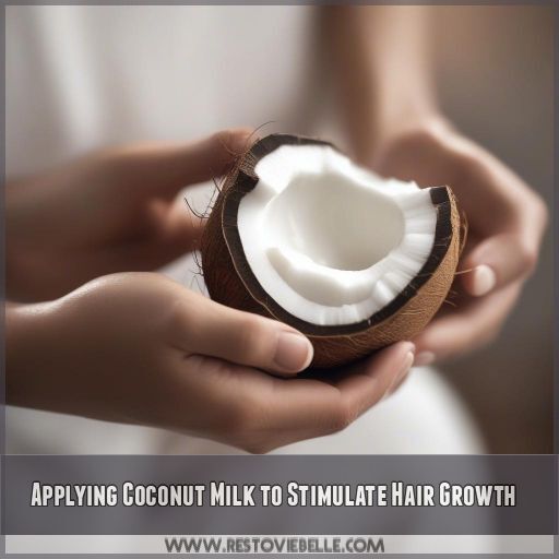 Applying Coconut Milk to Stimulate Hair Growth Applying Coconut Milk to Stimulate Hair Growth