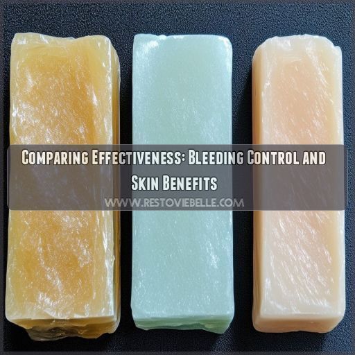 Comparing Effectiveness: Bleeding Control and Skin Benefits Comparing Effectiveness: Bleeding Control and Skin Benefits