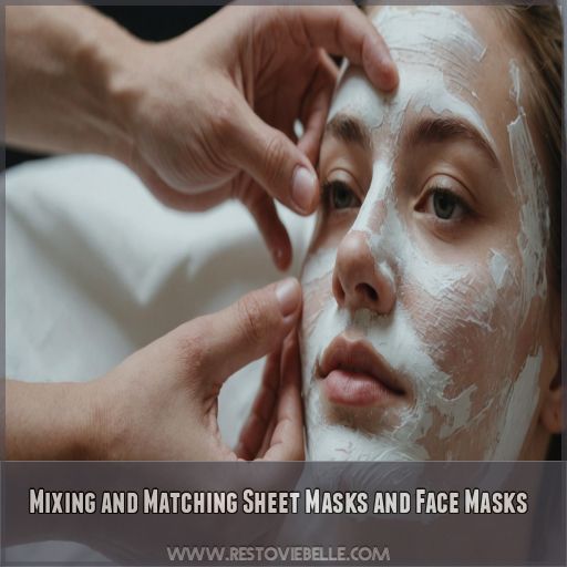 Mixing and Matching Sheet Masks and Face Masks
