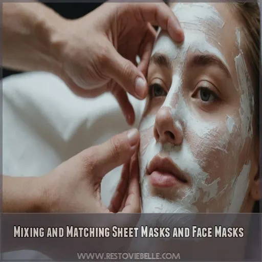 Mixing and Matching Sheet Masks and Face Masks