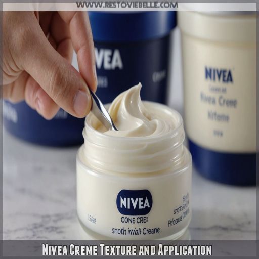 Nivea Creme Texture and Application Nivea Creme Texture and Application