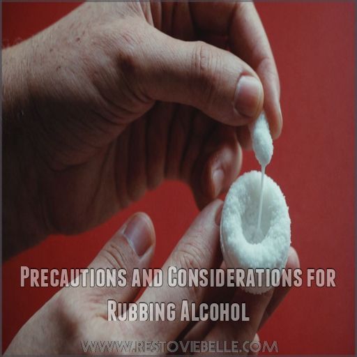 Precautions and Considerations for Rubbing Alcohol Precautions and Considerations for Rubbing Alcohol