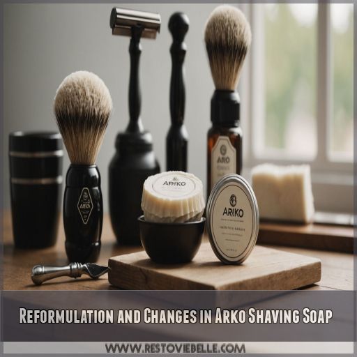 Reformulation and Changes in Arko Shaving Soap Reformulation and Changes in Arko Shaving Soap