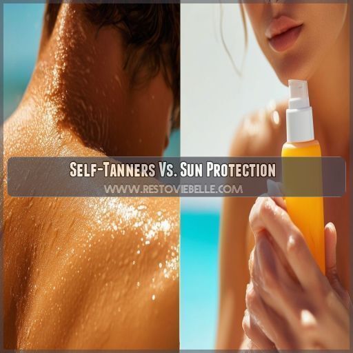 Self-Tanners Vs. Sun Protection Self-Tanners Vs. Sun Protection