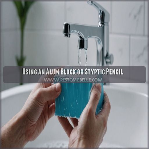 Using an Alum Block or Styptic Pencil Using an Alum Block or Styptic Pencil