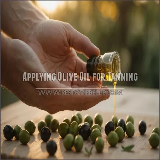Applying Olive Oil for Tanning