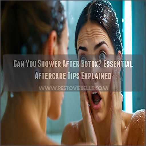 can you shower after botox can you shower after botox