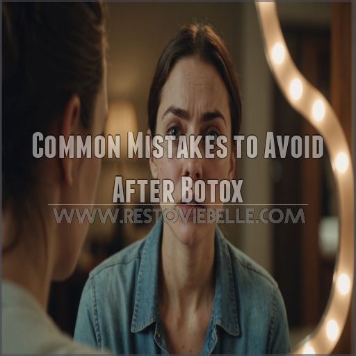 Common Mistakes to Avoid After Botox Common Mistakes to Avoid After Botox