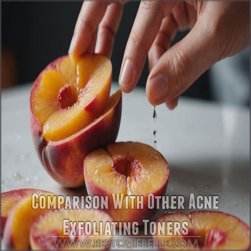 Comparison With Other Acne Exfoliating Toners Comparison With Other Acne Exfoliating Toners