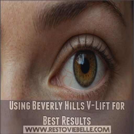 Using Beverly Hills V-Lift for Best Results