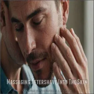 Massaging Aftershave Into The Skin Massaging Aftershave Into The Skin