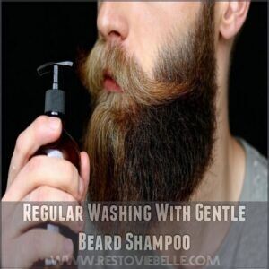 Regular Washing With Gentle Beard Shampoo Regular Washing With Gentle Beard Shampoo