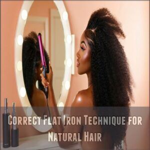 Correct Flat Iron Technique for Natural Hair