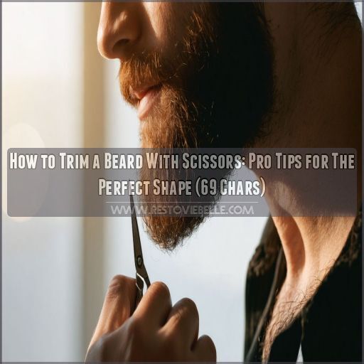 how to trim a beard with scissors