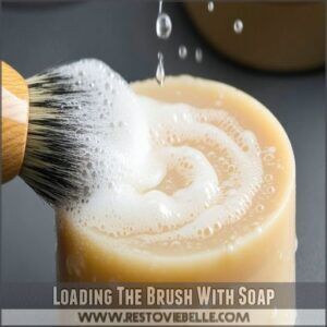 Loading The Brush With Soap