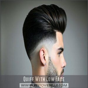 Quiff With Low Fade Quiff With Low Fade