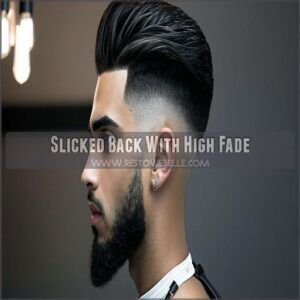 Slicked Back With High Fade Slicked Back With High Fade