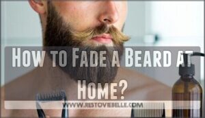 how to fade a beard at home