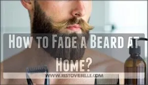how to fade a beard at home