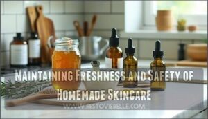 maintaining freshness and safety of homemade skincare
