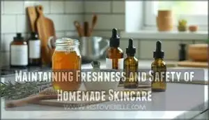 maintaining freshness and safety of homemade skincare