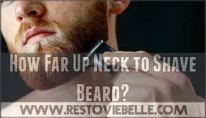 how far up neck to shave beard