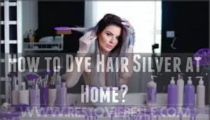 how to dye hair silver at home