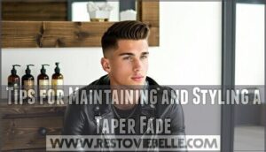 tips for maintaining and styling a taper fade