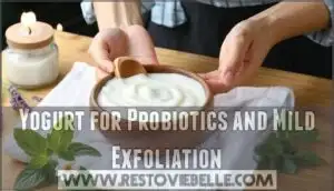 yogurt for probiotics and mild exfoliation